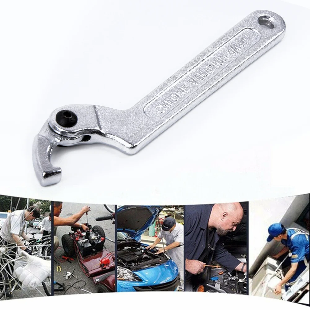 19mm-51mm 1 PCS Adjustable Type C Hook Spanner Wrench Nuts Bolts Hand Tools With Scale Car Accessories
19mm-51mm 1 PCS Adjustable Type C Hook Spanner Wrench Nuts Bolts Hand Tools With Scale Car Accessories