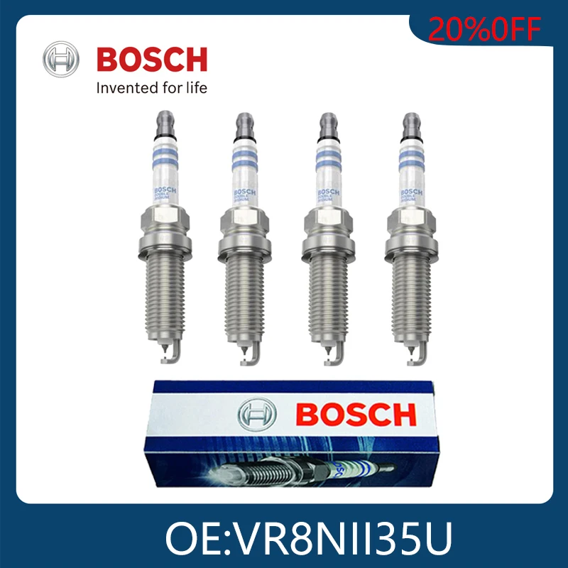 BOSCH 4pcs Double Iridium Spark Plugs Original Genuine Car Candles For NISSAN RENAULT TOYOTA Altima Caravan 0242129514 VR8NII35U
BOSCH 4pcs Double Iridium Spark Plugs Original Genuine Car Candles For NISSAN RENAULT TOYOTA Altima Caravan 0242129514 VR8NII35U
