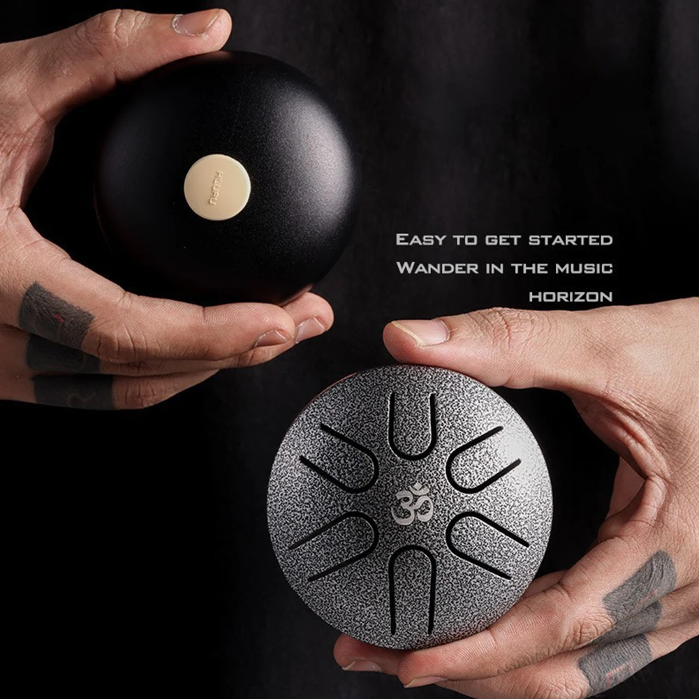 Portable 3inch 6Tone Steel Tongue Drum Handpan Tank Drum Percussion Musical Hand Pan Drums With Drumsticks Accessories
Portable 3inch 6Tone Steel Tongue Drum Handpan Tank Drum Percussion Musical Hand Pan Drums With Drumsticks Accessories