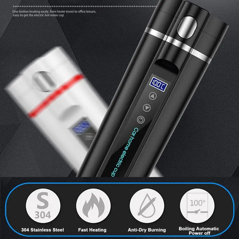 450ml Smart Temperature Control Car Mounted Heating Cup Stainless Steel Liner Quick Heating Double Layer Vacuum Insulated Cup
450ml Smart Temperature Control Car Mounted Heating Cup Stainless Steel Liner Quick Heating Double Layer Vacuum Insulated Cup