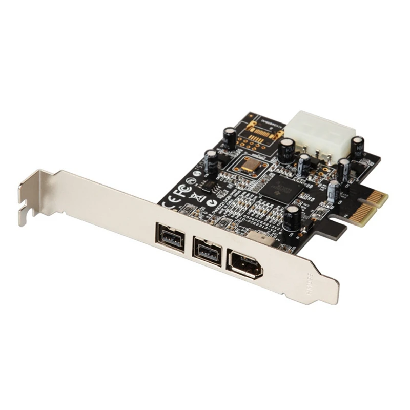 

Плата IOCREST PCI-1394, PCI Express, 3 порта Firewire 1394B и 1394A Pcie 1,1 X1, плата TI XIO2213B, чипсет