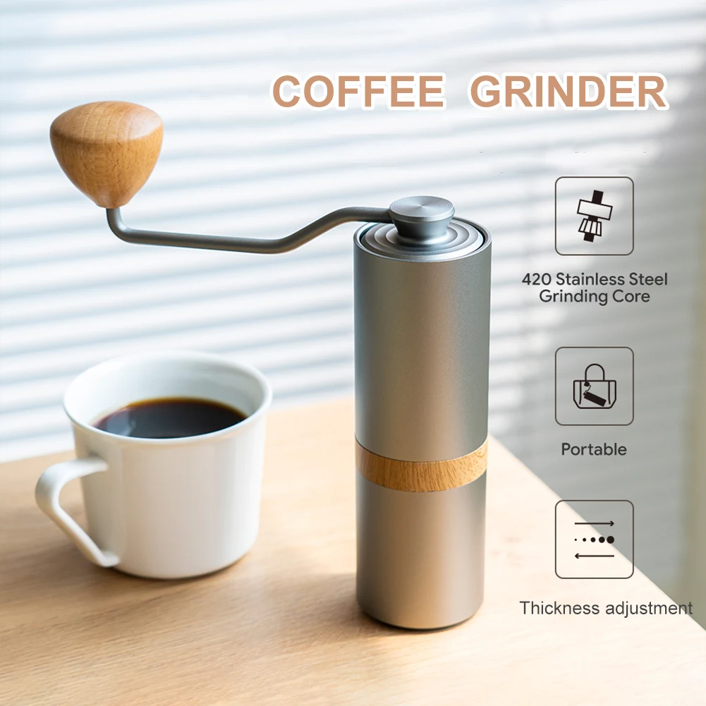 Manual Coffee Grinder Portable Mini Stainless Steel Hand Coffee Bean Grinders Kitchen Tool Coffee Accessories For Home office
Manual Coffee Grinder Portable Mini Stainless Steel Hand Coffee Bean Grinders Kitchen Tool Coffee Accessories For Home office