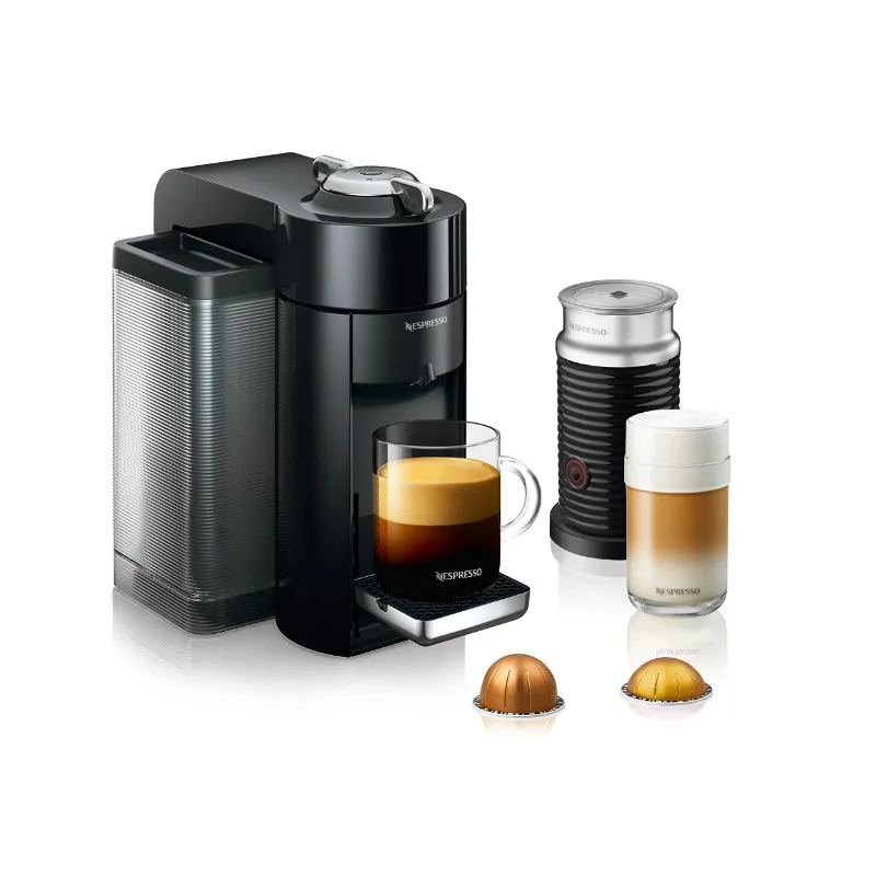 Nespresso Vertuo Coffee and Espresso Machine by De'Longhi with Aeroccino, Black
Nespresso Vertuo Coffee and Espresso Machine by De'Longhi with Aeroccino, Black