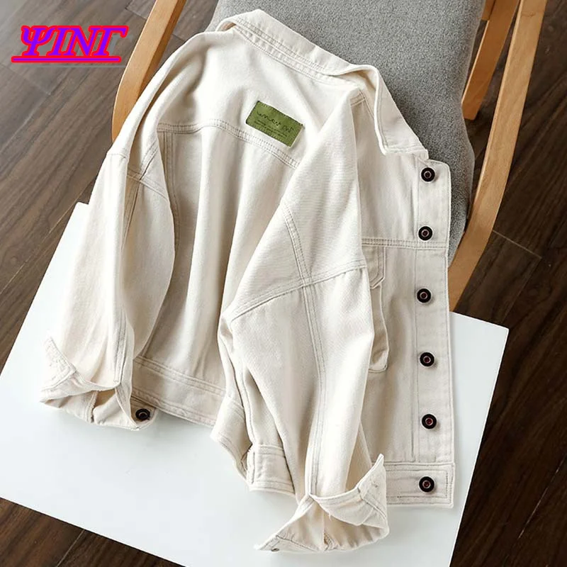 2022 New Casual Spring And Autumn Milk White Single-Breasted Loose And Thin Denim Short Jacket Women's Jacket S-XL
2022 New Casual Spring And Autumn Milk White Single-Breasted Loose And Thin Denim Short Jacket Women's Jacket S-XL