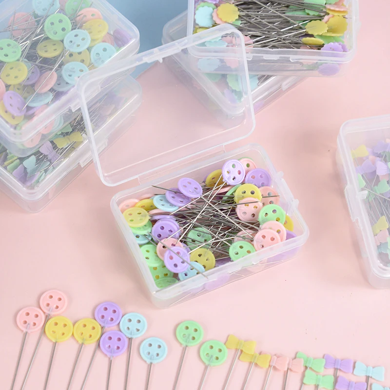 

100pcs/Set Embroidery Patchwork Tools Fixed Pin Button Pin Patchwork Pin For Sewing And DIY Dressmaking Pins Tools Accessories