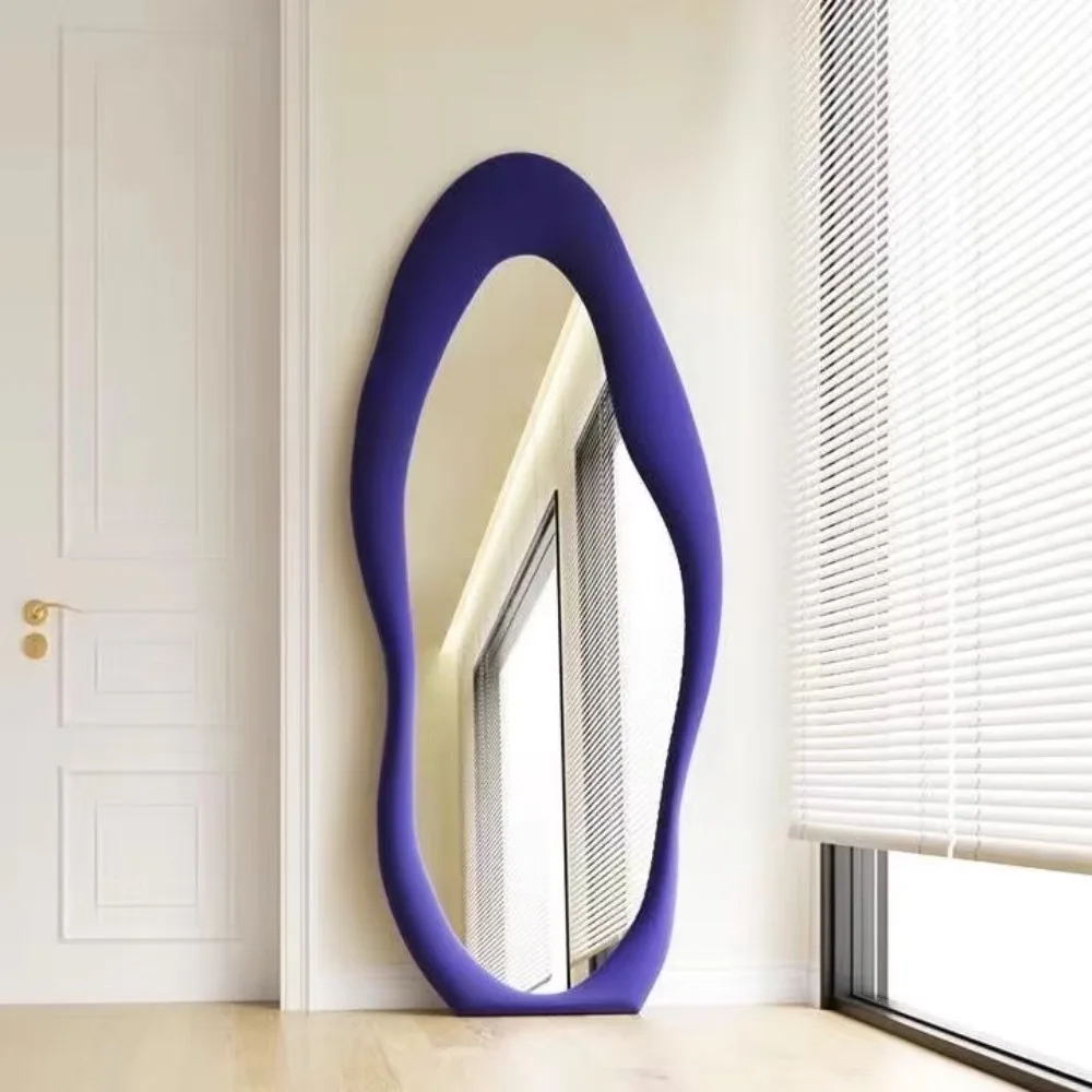 Bule Irregular Wavy Mirror Art Full Length Luxury Irregular Macrame Decoration Mirror Full Size Creative Espelho Household Goods
Bule Irregular Wavy Mirror Art Full Length Luxury Irregular Macrame Decoration Mirror Full Size Creative Espelho Household Goods
