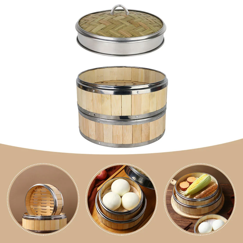 1 Set of Household Food Steamer Chinese Bamboo Steamer Multi-function Bamboo Steamer Food Basket Cypress
1 Set of Household Food Steamer Chinese Bamboo Steamer Multi-function Bamboo Steamer Food Basket Cypress