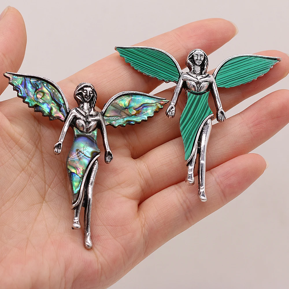 Natural Shell Abalone Turquoise Alloy Angel Wings Pendant For Jewelry Making DIY Necklace Earring Accessories Charms Gift 60x6mm
Natural Shell Abalone Turquoise Alloy Angel Wings Pendant For Jewelry Making DIY Necklace Earring Accessories Charms Gift 60x6mm