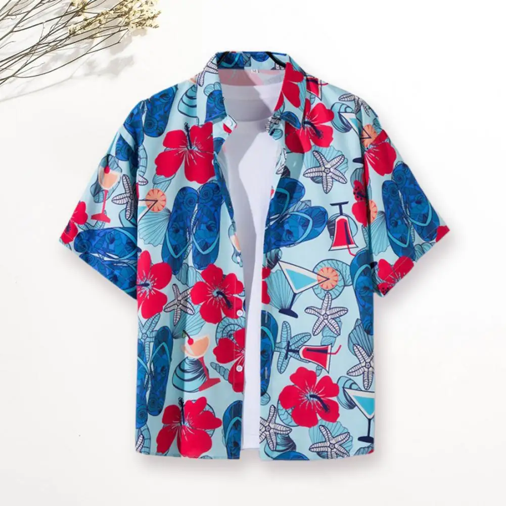Short Sleeve Shirt Men's Summer Floral Leaves Printed Hawaiian Beach Shirt Casual Lapel Short Sleeve Buttons Closure Streetwear
Short Sleeve Shirt Men's Summer Floral Leaves Printed Hawaiian Beach Shirt Casual Lapel Short Sleeve Buttons Closure Streetwear