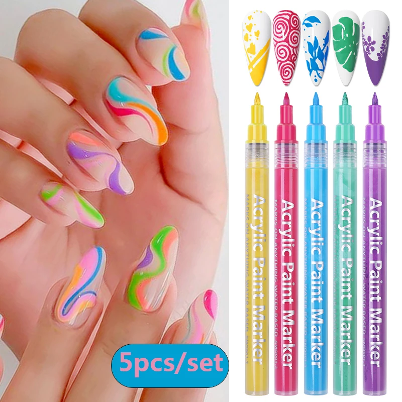 3/4/5Pcs Nail Drawing Pen Graffiti Nail Acrylic Pen Waterproof Painting Liner DIY 3D Abstract Line Nail Art Beauty Tool Manicure
3/4/5Pcs Nail Drawing Pen Graffiti Nail Acrylic Pen Waterproof Painting Liner DIY 3D Abstract Line Nail Art Beauty Tool Manicure