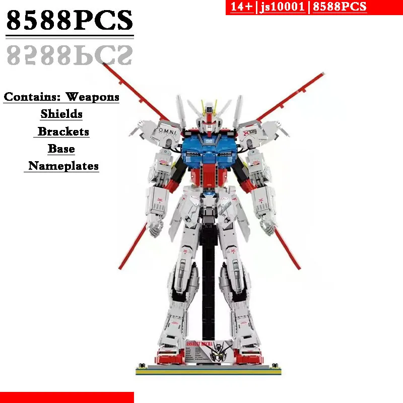 New 8588pcs Robotic Warframe RM GAT-X105 With Stand MOC Building Blocks Designer Kit Set Kids Toys For Children birthday Gifts
New 8588pcs Robotic Warframe RM GAT-X105 With Stand MOC Building Blocks Designer Kit Set Kids Toys For Children birthday Gifts
