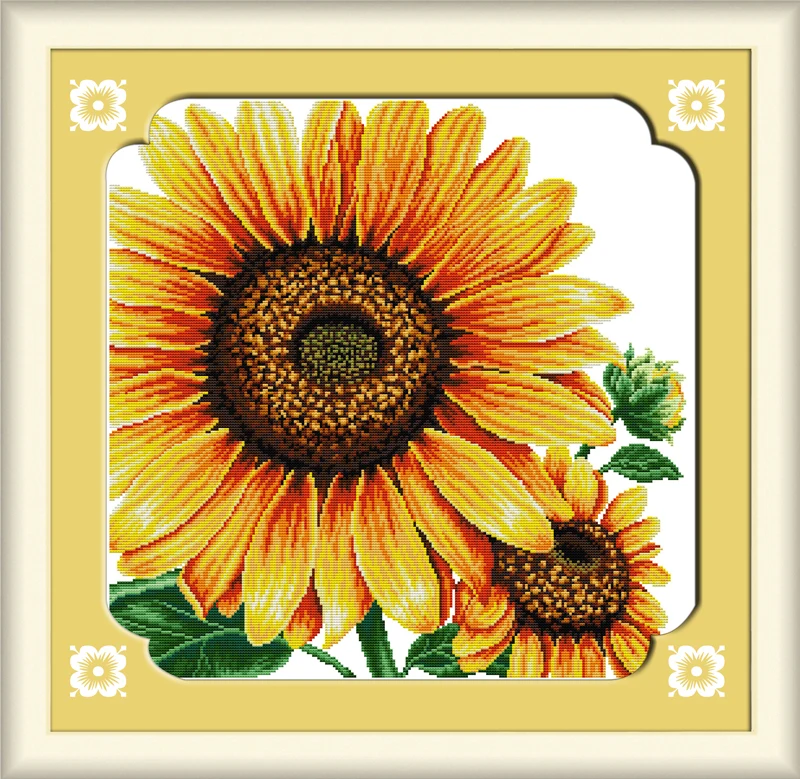 Joy Sunday Pre-printed Cross Stitch Kit Easy Pattern Aida Stamped Fabric Embroidery Set-Sunflower(1)
Joy Sunday Pre-printed Cross Stitch Kit Easy Pattern Aida Stamped Fabric Embroidery Set-Sunflower(1)