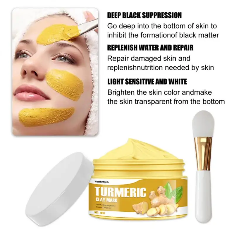 Turmeric Clay Mask Face Purifying Deep Cleansing Brightening Oil Control Beauty Rose Anti-acne Skin Care Facial Mud Mask
Turmeric Clay Mask Face Purifying Deep Cleansing Brightening Oil Control Beauty Rose Anti-acne Skin Care Facial Mud Mask