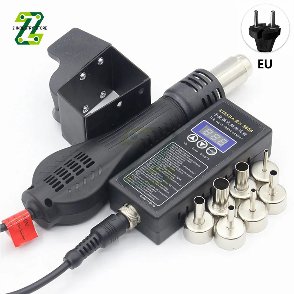 Hot Air Gun LCD Digital For Soldering 110V/220V 430W Heat Gun Welding Repair 8858 Micro Rework Soldering Station Tools
Hot Air Gun LCD Digital For Soldering 110V/220V 430W Heat Gun Welding Repair 8858 Micro Rework Soldering Station Tools