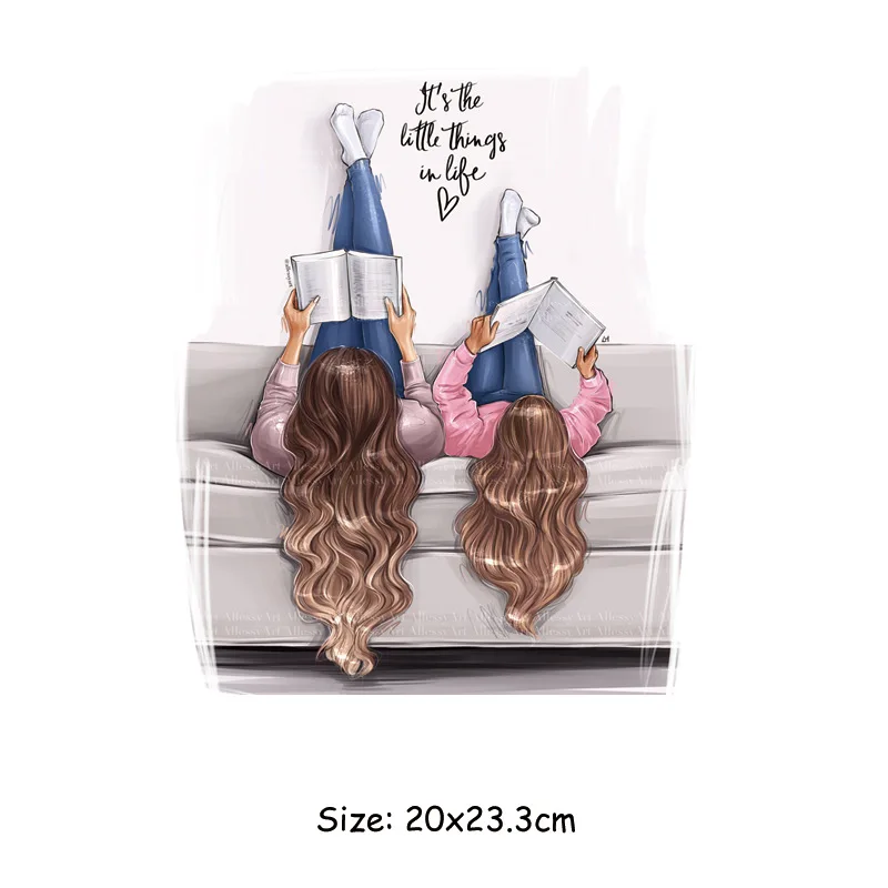 20x23.3cm Fashion Love Mom Girl Iron On Patches For DIY Heat Transfer Clothes T-Shirt Thermal Stickers Decoration Printed
20x23.3cm Fashion Love Mom Girl Iron On Patches For DIY Heat Transfer Clothes T-Shirt Thermal Stickers Decoration Printed