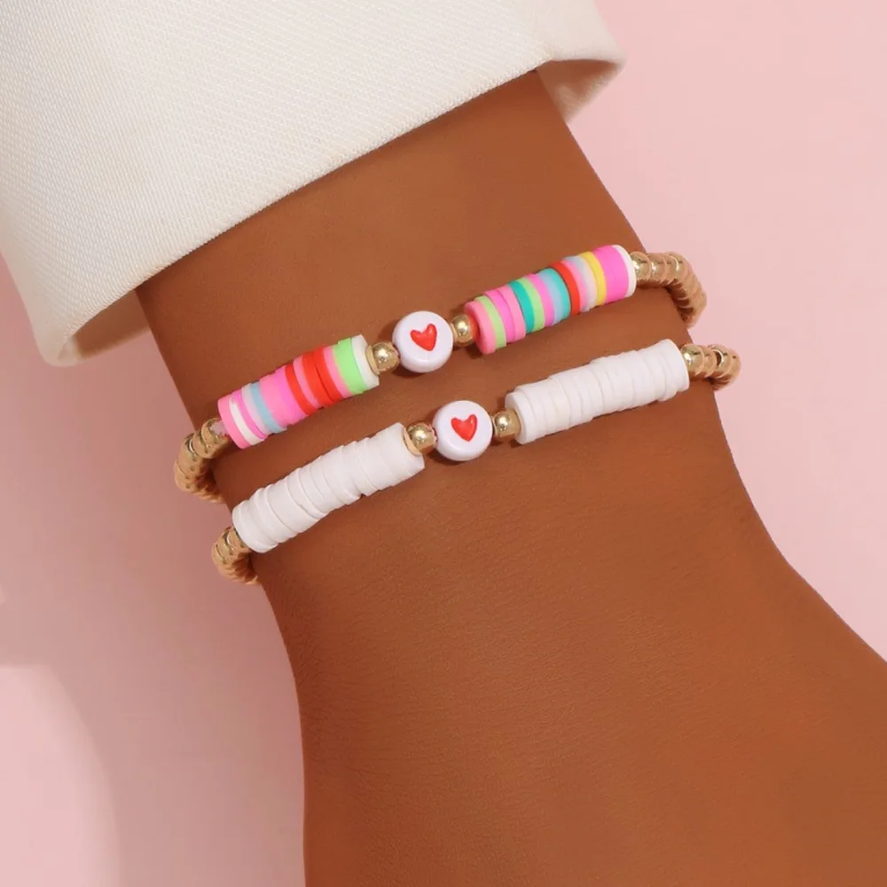 Bohemian Multicolor Bracelet Set for Women Fashion Love Pearl Soft Pottery Colorful Beach Bracelet Couples Boho Jewelry
Bohemian Multicolor Bracelet Set for Women Fashion Love Pearl Soft Pottery Colorful Beach Bracelet Couples Boho Jewelry