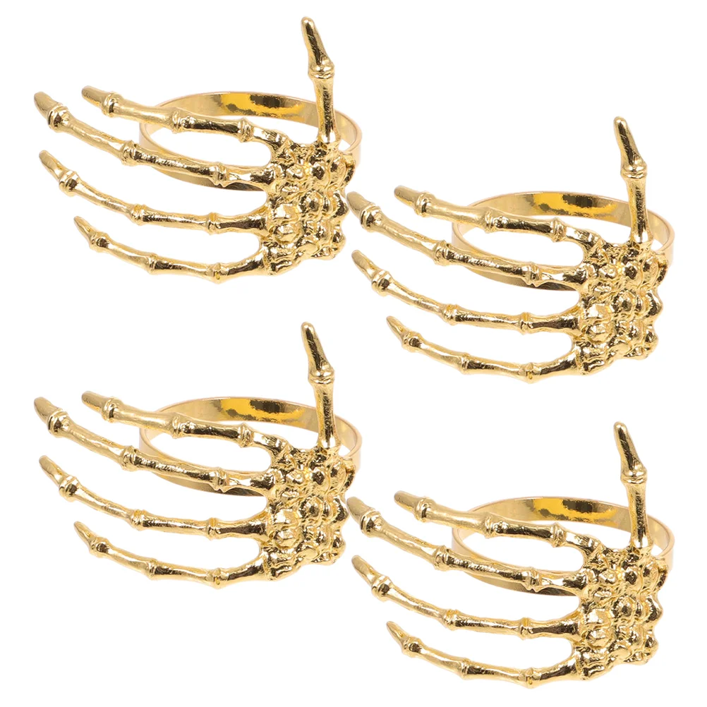 4 Pcs Ghost Hand Napkin Buckle Halloween Dinnerware Table Decoration Ring Metal Party Supplies Alloy Novelty Rings Palm
4 Pcs Ghost Hand Napkin Buckle Halloween Dinnerware Table Decoration Ring Metal Party Supplies Alloy Novelty Rings Palm