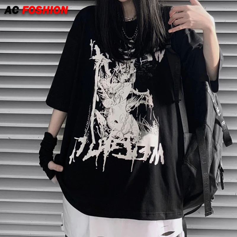 Emo Anime Goth Tshirt Women Oversized T Shirt Emo Punk Harajuku Summer Top Dark Aesthetic Fairy Grunge Alt Plus Size Clothes
Emo Anime Goth Tshirt Women Oversized T Shirt Emo Punk Harajuku Summer Top Dark Aesthetic Fairy Grunge Alt Plus Size Clothes