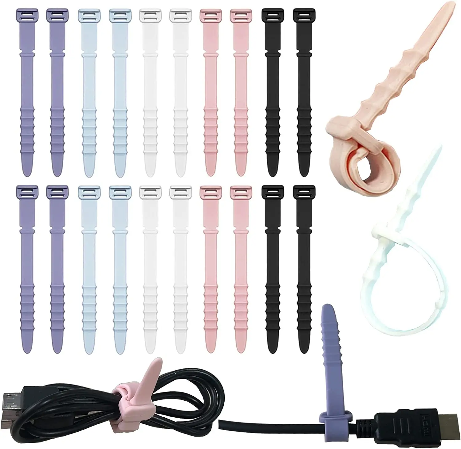 5Pcs Silicone Phone Data Cable Winder Earphone Clip Organizer Cable Tie For Mouse Headphone Charger Cord Holder Strap Desk Tidy
5Pcs Silicone Phone Data Cable Winder Earphone Clip Organizer Cable Tie For Mouse Headphone Charger Cord Holder Strap Desk Tidy