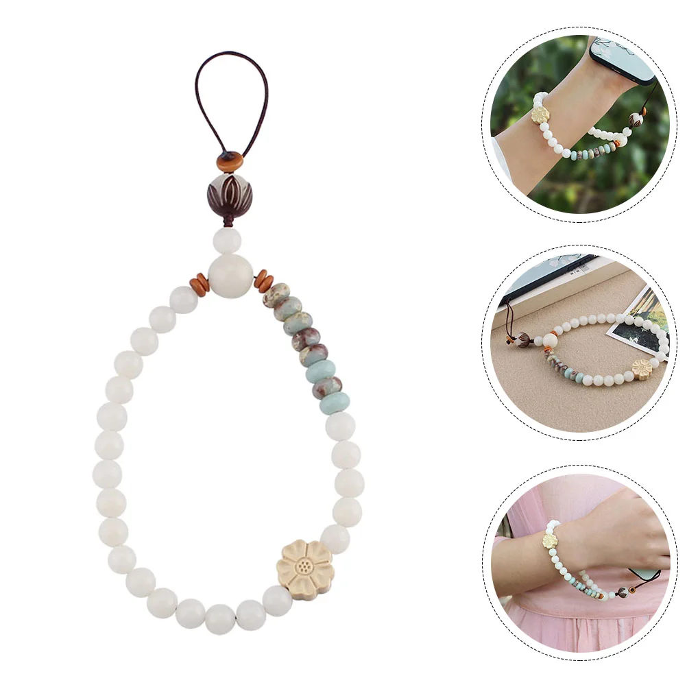 Beads Mobile Lanyard Wrist Strap Flower Keychain Pendant Hanging Ropes Anti- Lost ID Lanyards for DIY Case Accessories
Beads Mobile Lanyard Wrist Strap Flower Keychain Pendant Hanging Ropes Anti- Lost ID Lanyards for DIY Case Accessories