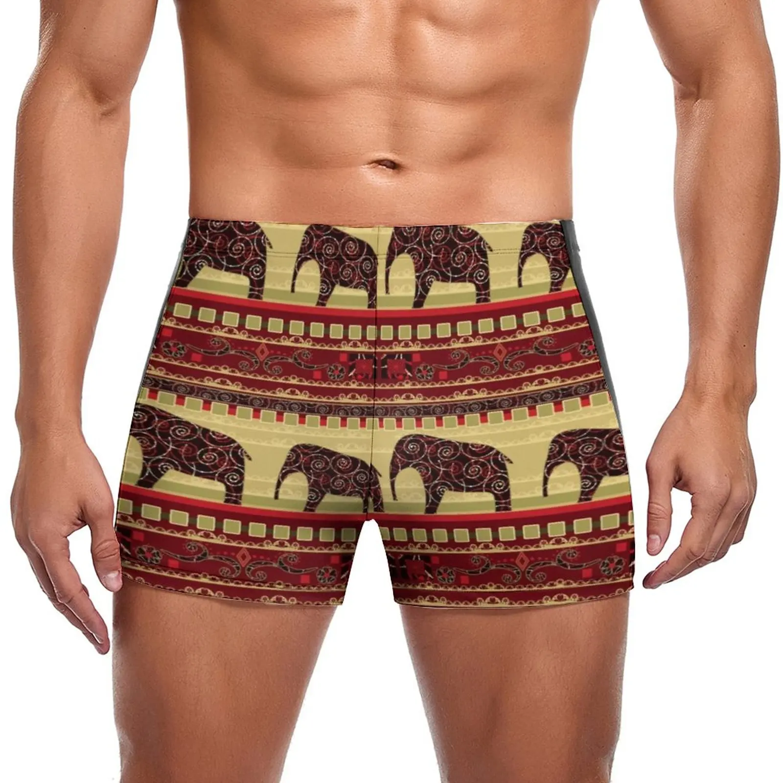 Vintage Elephant Swimming Trunks African Print Art Trending Beach Swim Boxers Large Size Stay-in-Shape Man Swimwear
Vintage Elephant Swimming Trunks African Print Art Trending Beach Swim Boxers Large Size Stay-in-Shape Man Swimwear