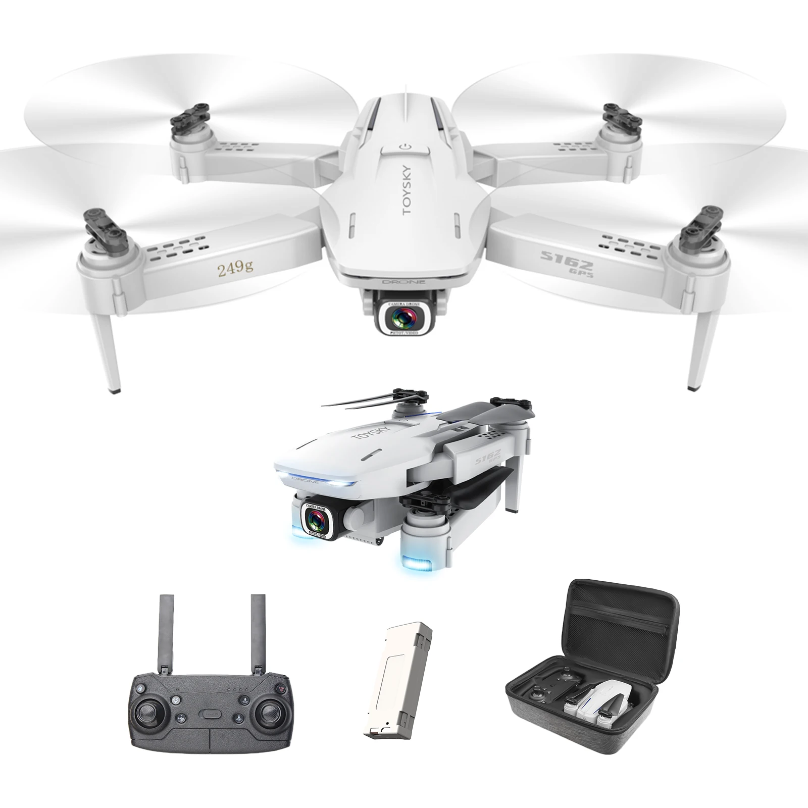 4CH 2.4GHz Foldable Quadcopter Toy for Children Kids Gifts Remote Control Airplane Birthday Party Holiday Gifts
4CH 2.4GHz Foldable Quadcopter Toy for Children Kids Gifts Remote Control Airplane Birthday Party Holiday Gifts