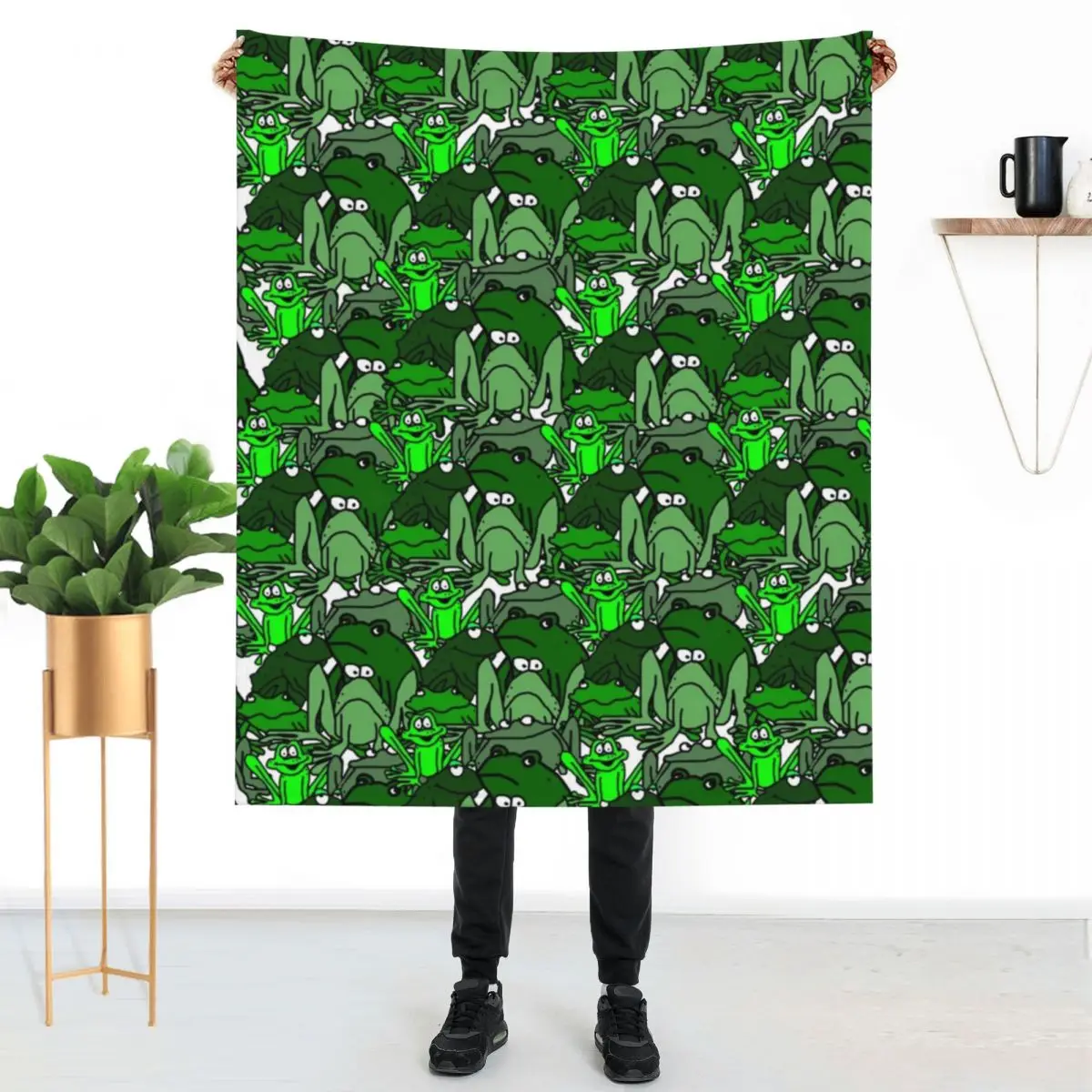Frog Cartoon Blanket Funny Many Frogs Green Pattern Customize Fun Throw Blanket Bed Thick Blankets
Frog Cartoon Blanket Funny Many Frogs Green Pattern Customize Fun Throw Blanket Bed Thick Blankets