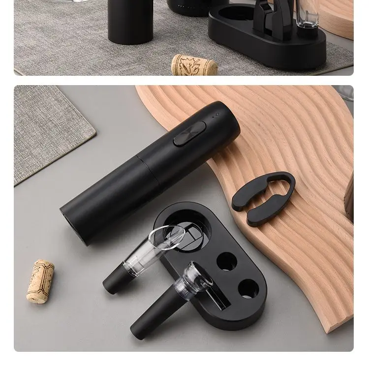 Electric Wine Opener Set Pourer Vacuum Wine Stopper Foil Cutter Tulip Wine Aerator and Pourer Storage Base Type C Charging
Electric Wine Opener Set Pourer Vacuum Wine Stopper Foil Cutter Tulip Wine Aerator and Pourer Storage Base Type C Charging