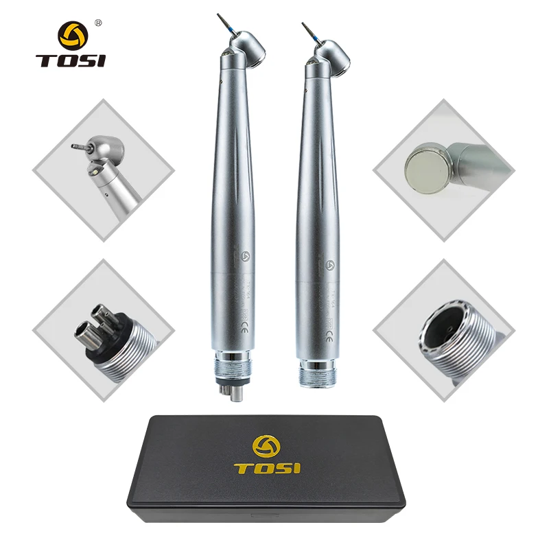 Tosi Dental LED High Speed Handpiece Standard Bighead Self-powered Air Turbine E-generator Dental Handpiece 45 Degree 2/4Holes
Tosi Dental LED High Speed Handpiece Standard Bighead Self-powered Air Turbine E-generator Dental Handpiece 45 Degree 2/4Holes