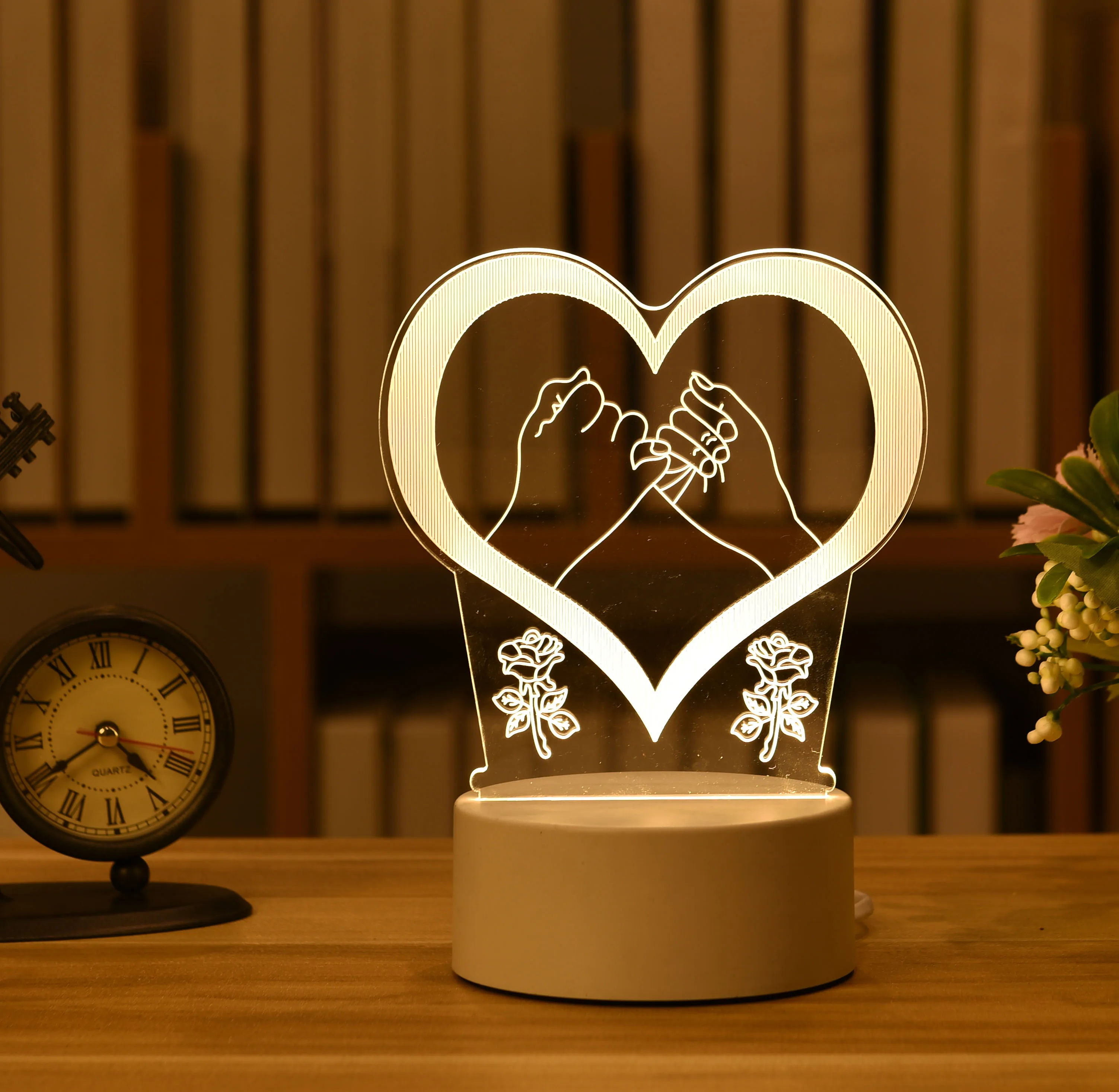 Valentines Day Decor 3D LED Light Bedroom Decor Wedding Decoration Valentines Day Love Heart Decor Valentine Party Decoration
Valentines Day Decor 3D LED Light Bedroom Decor Wedding Decoration Valentines Day Love Heart Decor Valentine Party Decoration