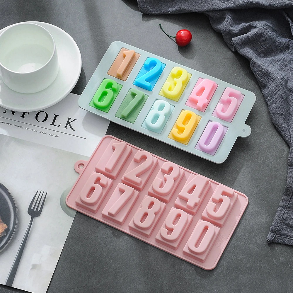 0-9 Digital Silicone Chocolate Mold DIY Handmade Soap Fondant Ice Tray Candy Mould Cake Baking Decorating Tools Kitchen Bakeware 
0-9 Digital Silicone Chocolate Mold DIY Handmade Soap Fondant Ice Tray Candy Mould Cake Baking Decorating Tools Kitchen Bakeware