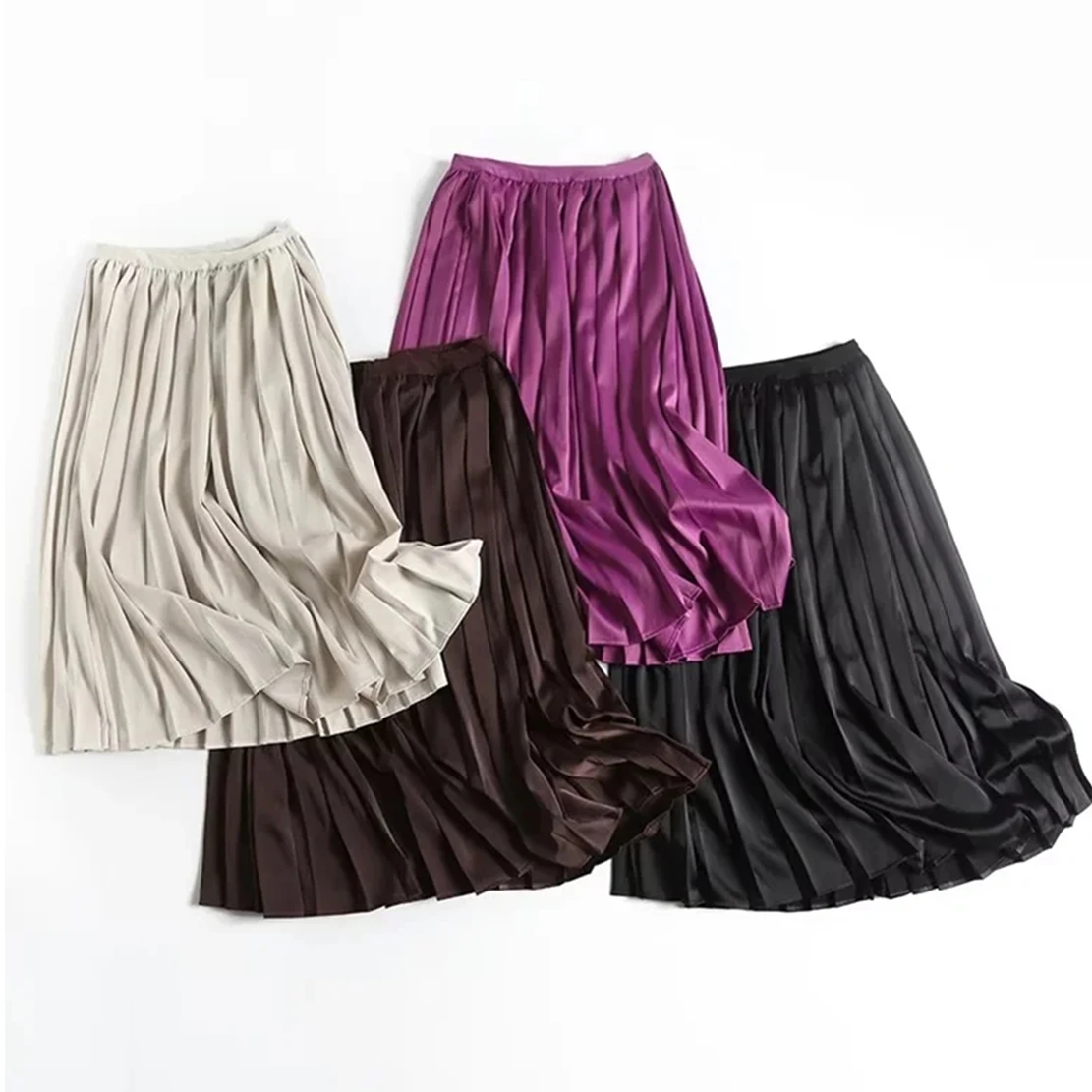 Maxdutti England Style Multicolor Office Lady Fashion Skirt Elegant Pleated Collect Waist A-line Midi Skirt Women
Maxdutti England Style Multicolor Office Lady Fashion Skirt Elegant Pleated Collect Waist A-line Midi Skirt Women