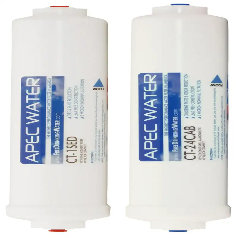 FILTER-SET-QUICK Double Capacity Replacement Filter Set for ultimate Series Reverse Osmosis Water Filter System RO-QUICK90 Stage
FILTER-SET-QUICK Double Capacity Replacement Filter Set for ultimate Series Reverse Osmosis Water Filter System RO-QUICK90 Stage