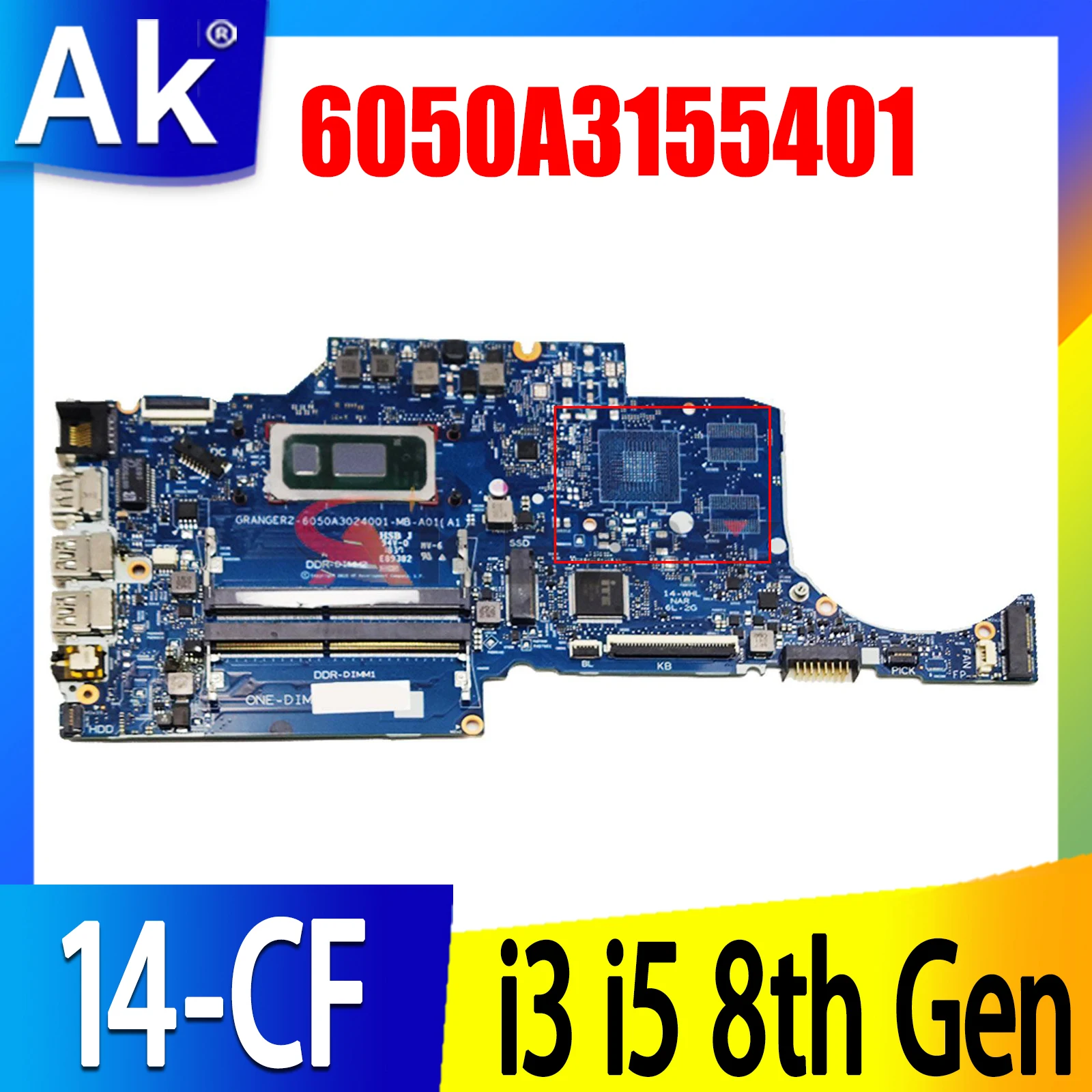 6050A3155401-MB-A01 For HP 240 G7 14-CF laptop motherboard With 5405U I3-8145U I5-8265U CPU UMA L83332-601 100% Fully Tested
6050A3155401-MB-A01 For HP 240 G7 14-CF laptop motherboard With 5405U I3-8145U I5-8265U CPU UMA L83332-601 100% Fully Tested
