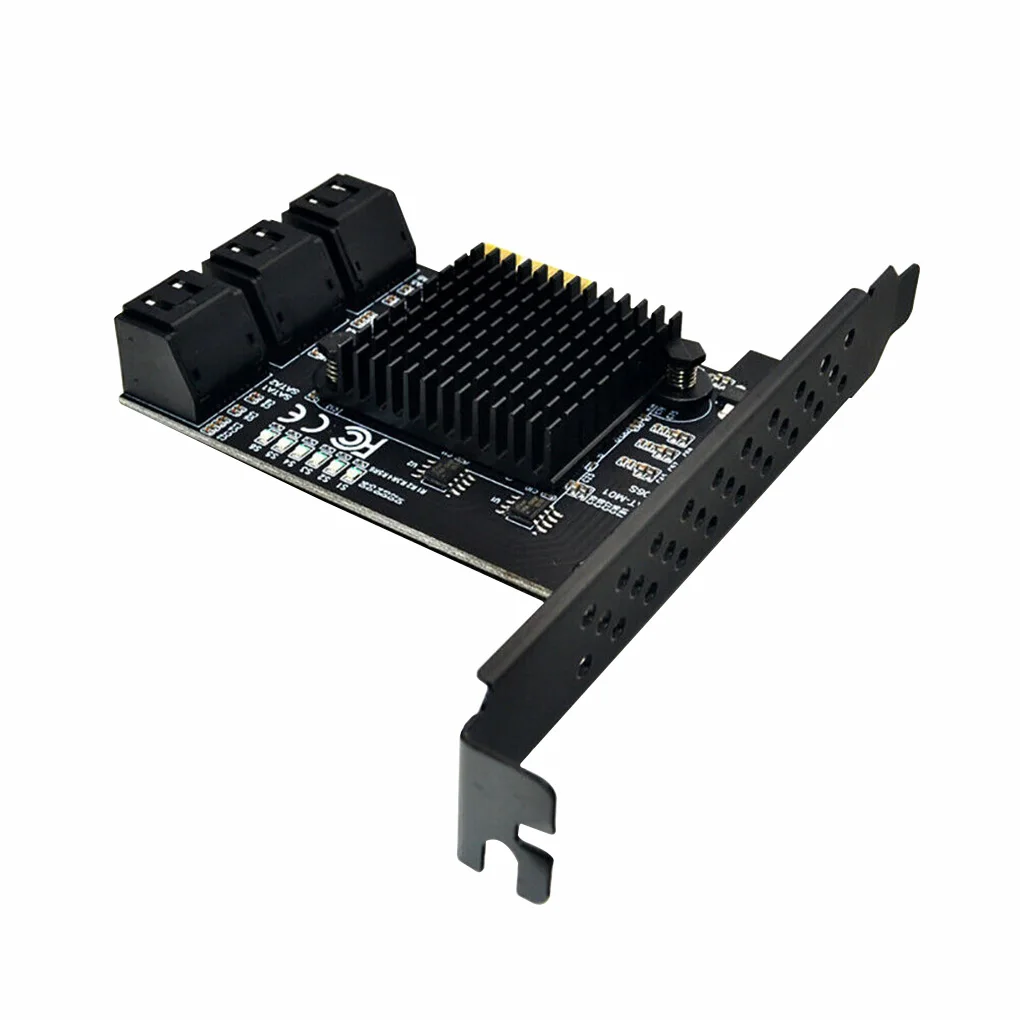 PCI-E to SATA Adapter Card 6-ports SATA 3.0 Expansion Card 6Gbps Speed PCI-E x1 Adapter Board
PCI-E to SATA Adapter Card 6-ports SATA 3.0 Expansion Card 6Gbps Speed PCI-E x1 Adapter Board