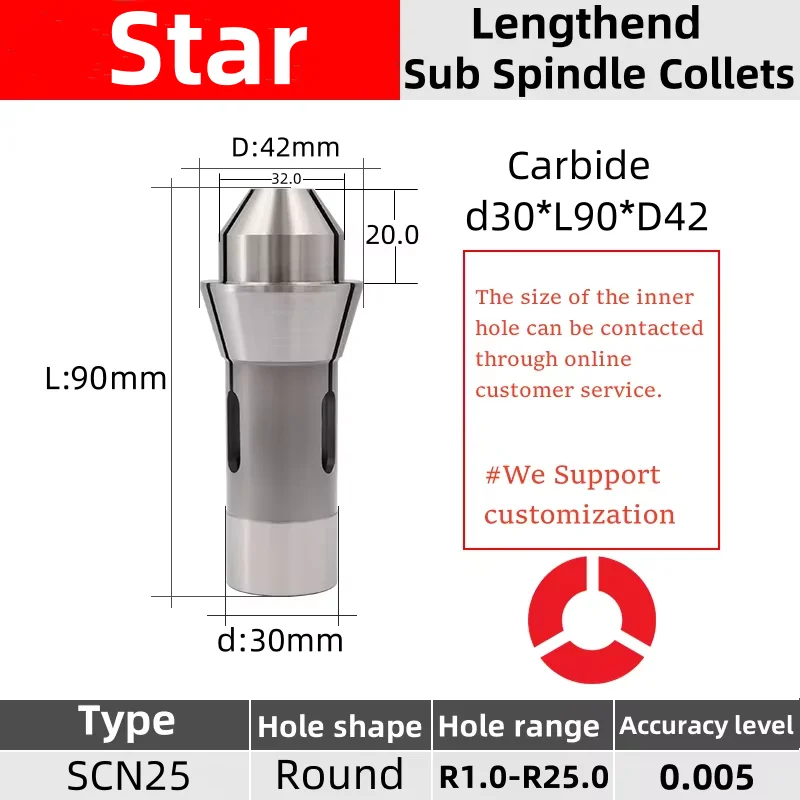 Цанга передней бабки Star SCN25 157E
Цанга передней бабки Star SCN25 157E