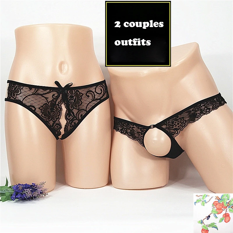 Couple's Sexy Underwear 2-Pack Women's Crotchless Thong Temptation Perspective Sexy Large Size Hollow Male T Pants
Couple's Sexy Underwear 2-Pack Women's Crotchless Thong Temptation Perspective Sexy Large Size Hollow Male T Pants