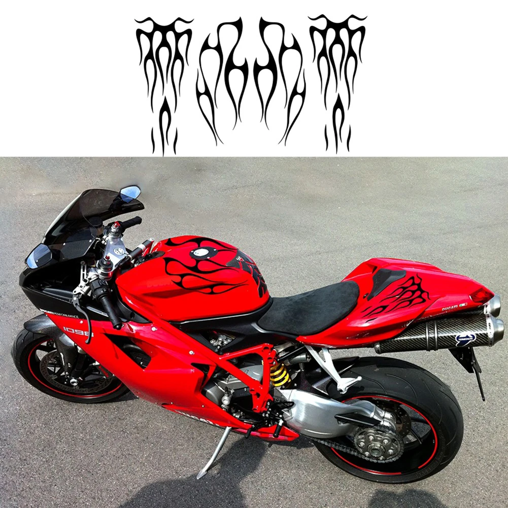 Motorcycle Gas Tank Sticker Flame Shaped Motorbike Fender Decal Waterproof PVC Adhesive Bike Decals for Water Bottle Skateboard
Motorcycle Gas Tank Sticker Flame Shaped Motorbike Fender Decal Waterproof PVC Adhesive Bike Decals for Water Bottle Skateboard