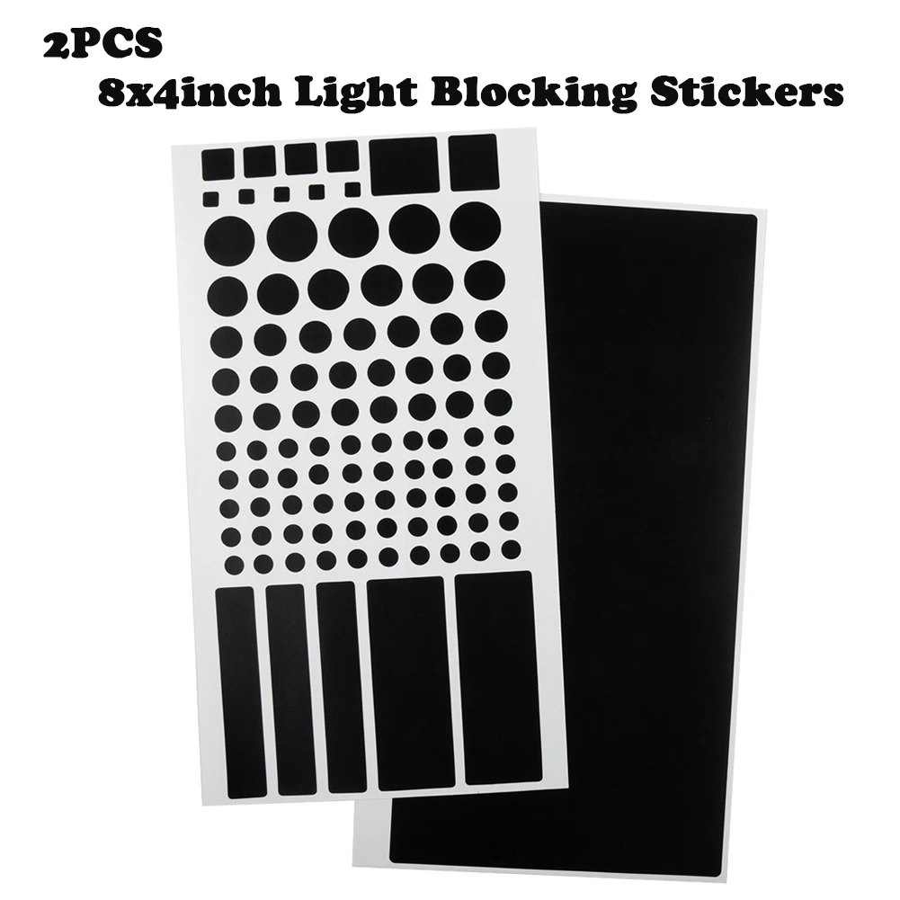 2 Sheets Light Dimming Stickers 8x4inch Light Blocking Stickers For Electronics Devices Car Light Blocking Stickers
2 Sheets Light Dimming Stickers 8x4inch Light Blocking Stickers For Electronics Devices Car Light Blocking Stickers