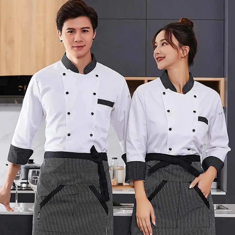 Uniform Stand Collar Soft Catering Quick Dry Dirt-resistant Chef Uniform Chef Top for Foodservice
Uniform Stand Collar Soft Catering Quick Dry Dirt-resistant Chef Uniform Chef Top for Foodservice