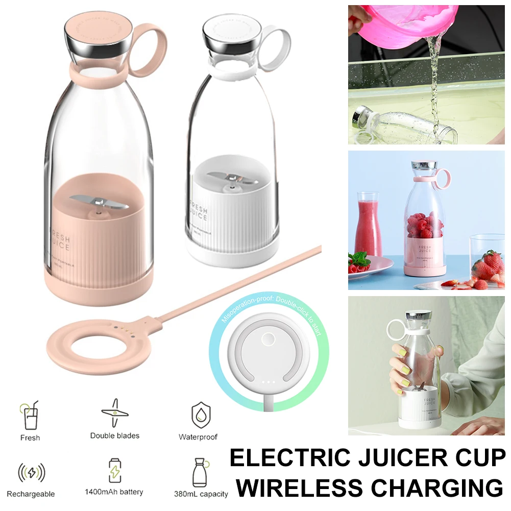 Portable Blender Juicer Machine Soy Milk Maker Personal Juicer Machine Wireless Charging Electric Fruit Cup 380ML
Portable Blender Juicer Machine Soy Milk Maker Personal Juicer Machine Wireless Charging Electric Fruit Cup 380ML