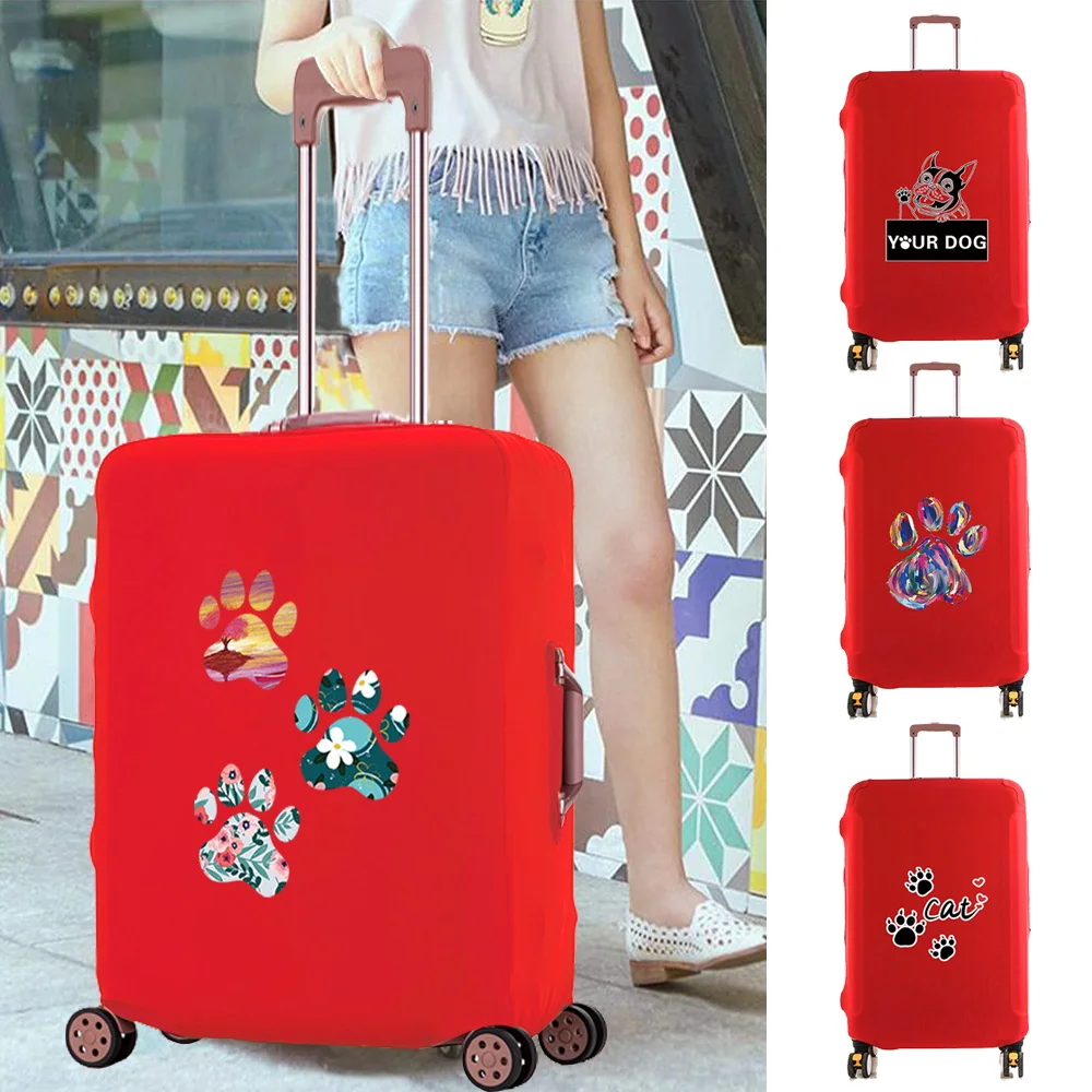 Luggage Case Elasticity Travel Accessory Cover Footprints Print Trolley Protective Cases Apply To 18-28 Inch Suitcase Covers
Luggage Case Elasticity Travel Accessory Cover Footprints Print Trolley Protective Cases Apply To 18-28 Inch Suitcase Covers