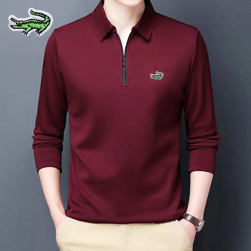 New Men's Embroidery Brand Polo Shirt Polo Collar Long Sleeve Zip Collar Fashion Spring and Autumn Thin Shirt Casual Slim Fit To
New Men's Embroidery Brand Polo Shirt Polo Collar Long Sleeve Zip Collar Fashion Spring and Autumn Thin Shirt Casual Slim Fit To