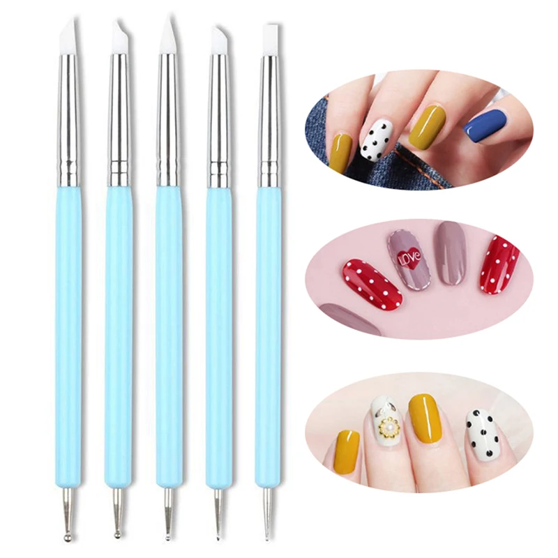 5pcs/set Double-ended Dotting Tools Set Nail Art Embossing Tools Pottery Craft Art Silicone Brushes Pottery Clay Tool
5pcs/set Double-ended Dotting Tools Set Nail Art Embossing Tools Pottery Craft Art Silicone Brushes Pottery Clay Tool
