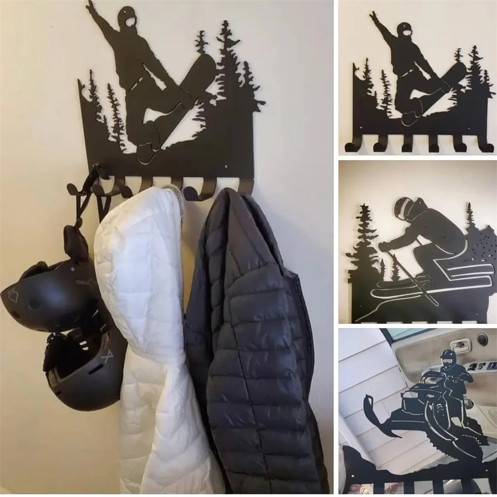 Ski Metal Wall Decor Skier Rack Multipurpose Snowsports Key Holder Hook Coat Storage Hooks Wall Mounted Hat Organizer _WK
Ski Metal Wall Decor Skier Rack Multipurpose Snowsports Key Holder Hook Coat Storage Hooks Wall Mounted Hat Organizer _WK
