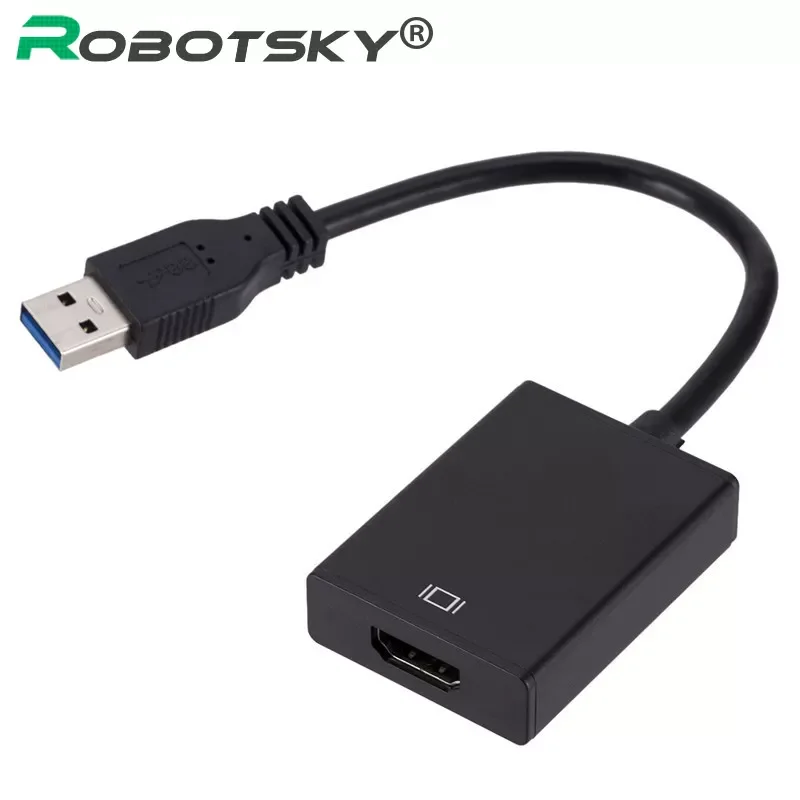 HD 1080P USB 3.0 to HDMI-compatible Converter Adapter Cable USB to HDMI External Video Card Multi Monitor Adapter for Windows 8
HD 1080P USB 3.0 to HDMI-compatible Converter Adapter Cable USB to HDMI External Video Card Multi Monitor Adapter for Windows 8