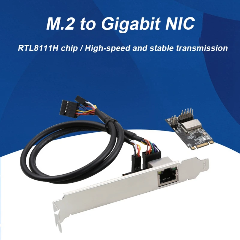 M.2 B-Key M-Key To RJ45 Network Card M.2 PCI-E Gigabit Network Card RTL8111H Ethernet Network Card Desktop Network Card
M.2 B-Key M-Key To RJ45 Network Card M.2 PCI-E Gigabit Network Card RTL8111H Ethernet Network Card Desktop Network Card