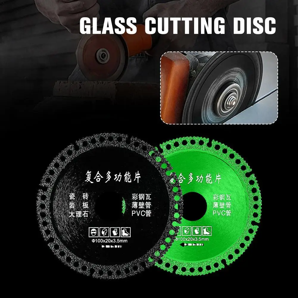 

Composite Multifunctional Cutting Saw Blade Ultra-thin Saw Blade Ceramic Tile Glass Cutting Disc For Angle Grinder 10CM