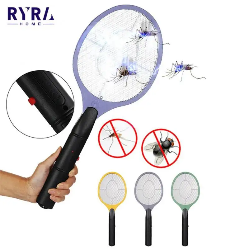 

Mosquito Killer Electric Fly Swatter Pest Repeller Bug Zapper Racket Kills Electric Mosquito Anti Fly Long Handle For Room