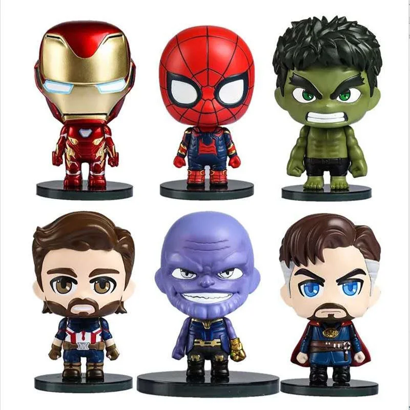 

Marvel Avengers Personality Creative Captain America Iron Man Spider-Man Thanos Hulk Doctor Strange Hand-made Ornament Model